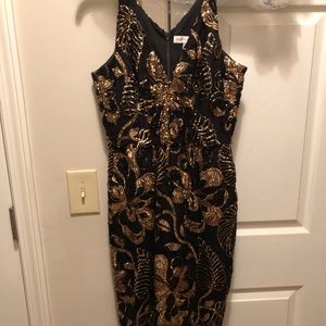 Sequin midi party dress
